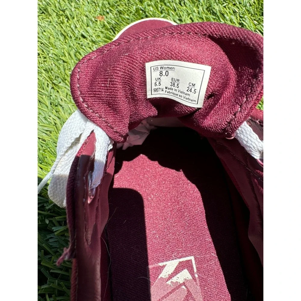 Vans Old Skool Burgundy Canvas Sneakers Women's 8 # 3130